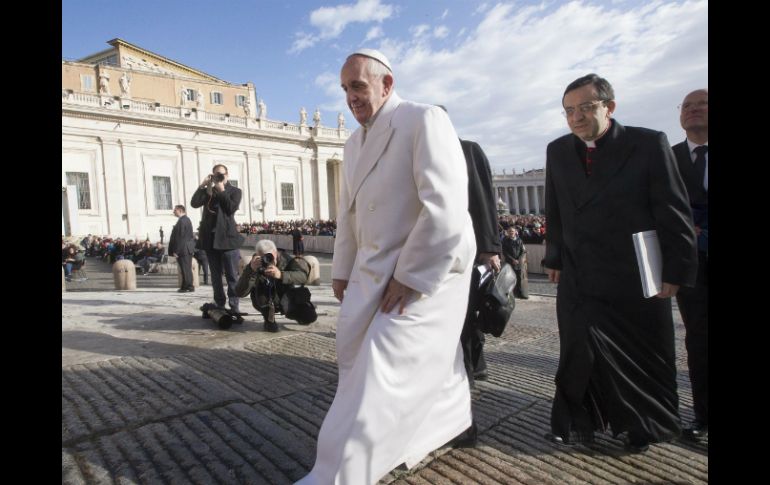 El Papa Francisco arribará a la Ciudad de México la tarde de este viernes. EFE / C. Peri