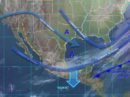 La masa de aire gélido que impulsó el sistema frontal 37 provocará ambiente álgido a muy helado la mañana del jueves. ESPECIAL / smn.cna.gob.mx