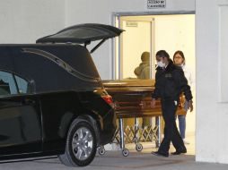 Los restos de nabel Flores fue velada ayer en una funeraria de Orizaba. EFE / F. Guasco