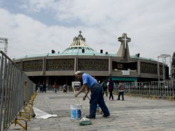 En el santuario del Tepeyac, el Pontífice presidirá una misa la tarde de este sábado 13 de febrero. AFP / Y. Cortez