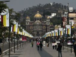 Decoración en el camino hacia la Basílica de Guadalupe, en la Ciudad de México. AP / M. Ugarte