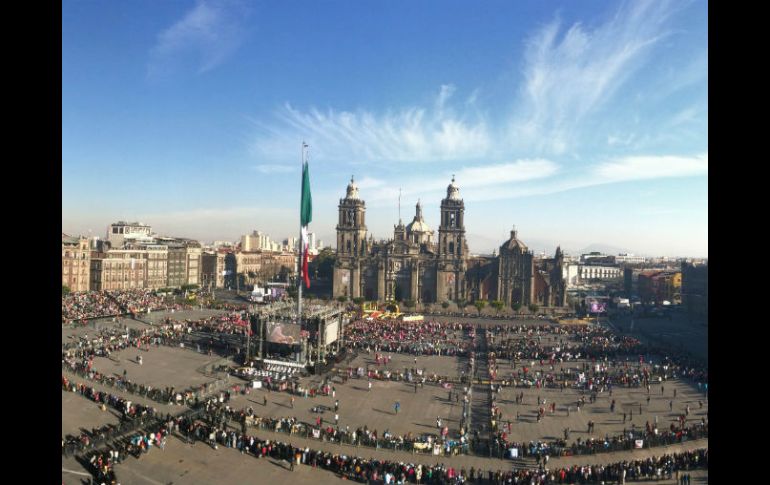 Esta mañana, así lucía el circuito de la Plaza de la Constitución. NTX / J. Arciga