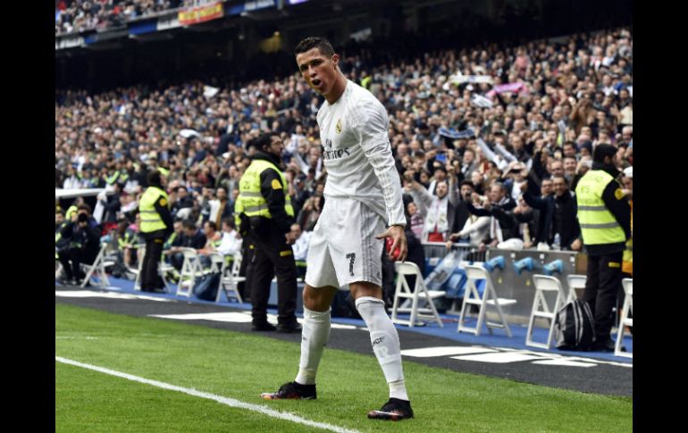 Cristiano Ronaldo, nuevamente, la gran figura del Real Madrid. AFP / G. Julien