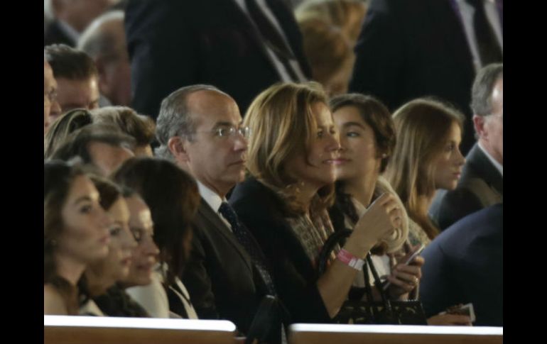 Los panistas se encuentran en uno de los palcos al interior del recinto mariano. SUN / L. Cortés