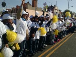 En los asistentes al predio El caracol prevalece un ambiente festivo y optimismo. EL INFORMADOR / A. García