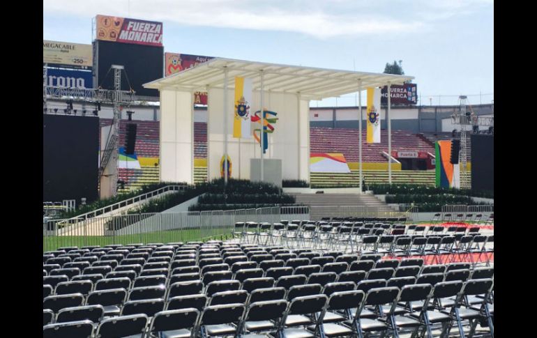 El estadio Morelos se encuentra listo para el encuentro con jóvenes. SUN / ARCHIVO