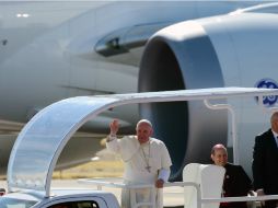 En su último día de su visita a México, Francisco acude a Ciudad Juárez, en la frontera con El Paso, Texas. AFP / R. Schemidt