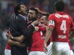 Con goles de Enrique Triverio, el Toluca suma sus primeros tres puntos del torneo. AP / C. Palma