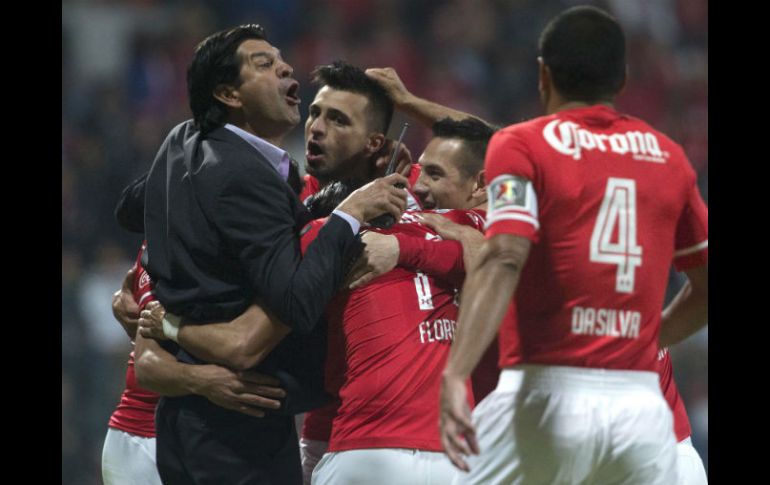 Con goles de Enrique Triverio, el Toluca suma sus primeros tres puntos del torneo. AP / C. Palma