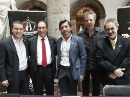 Arturo Gómez Poulat, Eugenio Ruiz Orozco, José María Gallardo, Marco Parisotto y William Molina, dieron los detalles de la celebración. EL INFORMADOR / E. Barrera