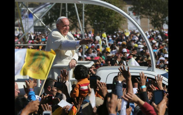 El Papa Francisco visitó la diócesis de San Cristóbal de las Casas, el pasado 19 de febrero. SUN / ARCHIVO