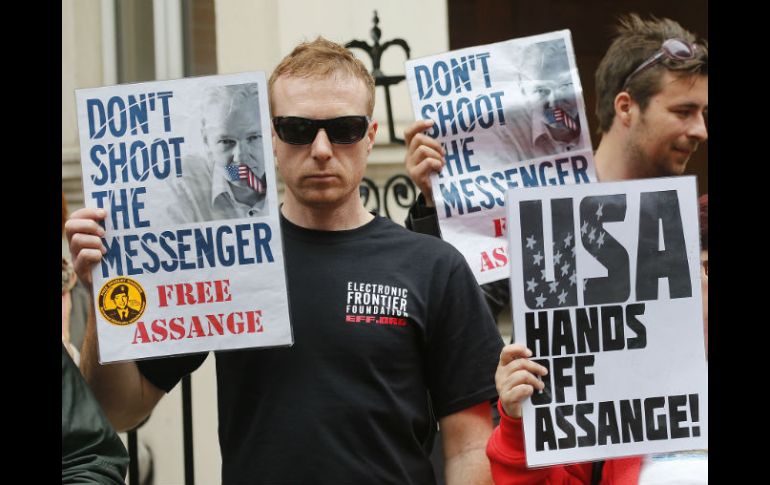 Assange cumplió el pasado 19 de junio tres años refugiado en la embajada ecuatoriana en Londres. AP / ARCHIVO