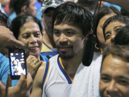 Pacquiao, de 37 años, no ha peleado desde su derrota el pasado mayo ante Floyd Mayweather. EFE / K. Tiblani