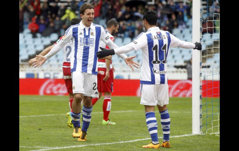 Junto a Oyarzabal protagonizó la mejor jugada ante el Granada el pasado fin de semana. EFE / ARCHIVO