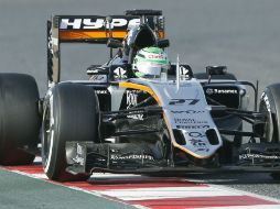 Nico tuvo una gran sesión con su Force India. EFE / A. Dalmau