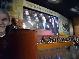 El acto para celebrar el 80 aniversario se lleva a cabo en la sede de la Confederación de Trabajadores de México. TWITTER / @navarreteprida