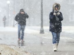 El pronóstico meteorológico señalaba en un principio una mezcla de lluvia y nieve húmeda para este miércoles. AP / ARCHIVO