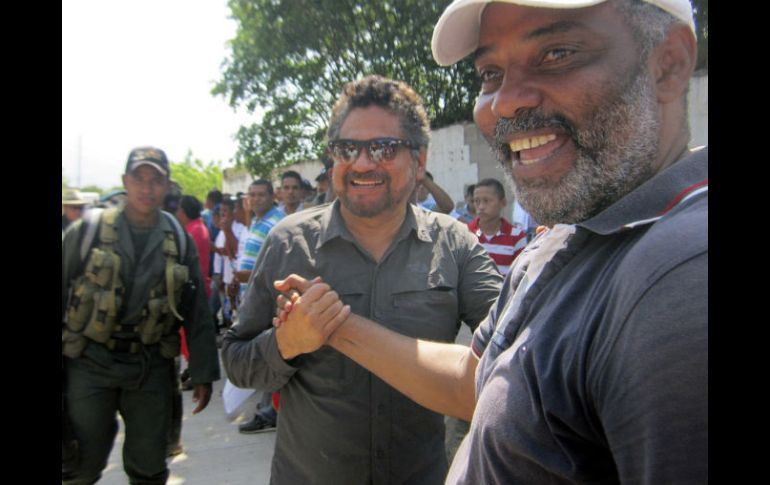 La visita de 'Iván Márquez' a un campamento de las FARC la semana pasada provocó un momento de tensión en la negociación. AFP / ARCHIVO