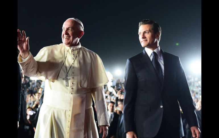 Francisco realizó una visita a nuestro país del 12 al 17 de febrero; como Jefe de Estado, fue recibido en Palacio Nacional. EFE / ARCHIVO