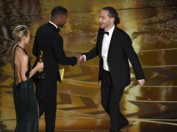 'Muchas felicidades Emmanuel Lubezki por un tercer Oscar consecutivo', escribió el Mandatario en su cuenta de Twitter. AP / C. Pizzello