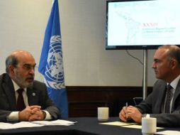 El secretario José Calzada Rovirosa y el director general de la FAO, José Graziano Da Silva, realizaron una reunión de trabajo. TWITTER / @grazianodasilva