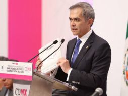 Mancera destaca que ''es nuestro deber preparar a la ciudad para que el nuevo aeropuerto represente oportunidad y prosperidad''. TWITTER / @ManceraMiguelMX