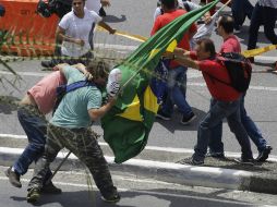 La detención de Lula ha ocasionado movilización y enfrentamiento entre opositores y simpatizantes del líder. AP / N. Antoine