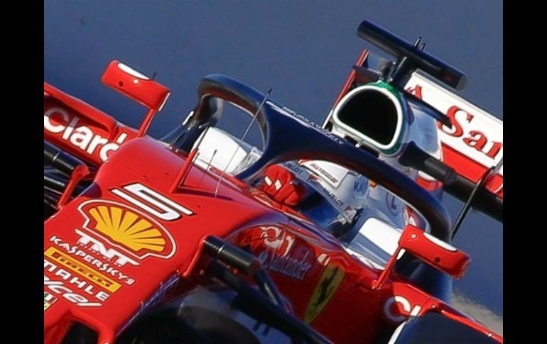 Sebastian Vettel terminó una muy buena jornada para Ferrari. AFP / E. Alonso