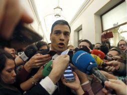 Pedro Sánchez se presentó a la investidura a propuesta del Rey Felipe VI. EFE / J. Lizón