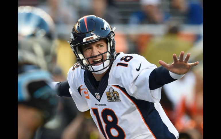 Peyton lideró a Broncos a ganar el Super Bowl 50. AFP / ARCHIVO