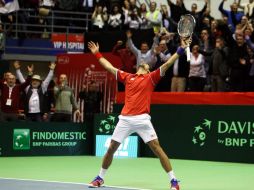 El serbio esta semana guió a su selección en Copa Davis. EFE / K. Sulejmanovic