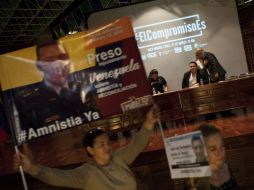 López Gil participó en un foro sobre la situación de su país, organizado en España. EFE / M. Quintero