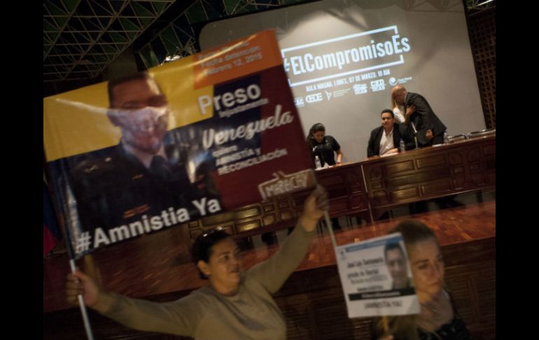 López Gil participó en un foro sobre la situación de su país, organizado en España. EFE / M. Quintero