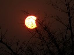 Según los pronósticos el eclipse en el que la Luna se acerca a la Tierra y cubre el Sol durará dos minutos. EFE / H. Htet