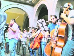 Con el “Danzón número 2”, los músicos de la Orquesta Sinfónica de Zapopan mostraron su descontento. EL INFORMADOR / A. Muñiz