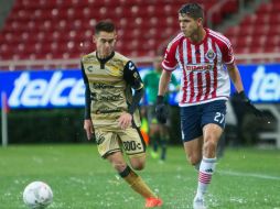 Jesús Angulo marcó el solitario gol del encuentro frente al Rebaño, que falló en su intento de lograr el bicampeonato. MEXSPORT / C. de Marchena