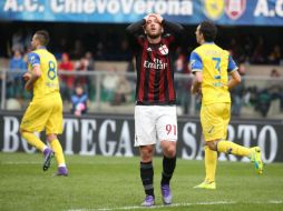 El Milán no logró volver al triunfo tras caer contra el Sassuolo en la anterior jornada. EFE / V. Filippo