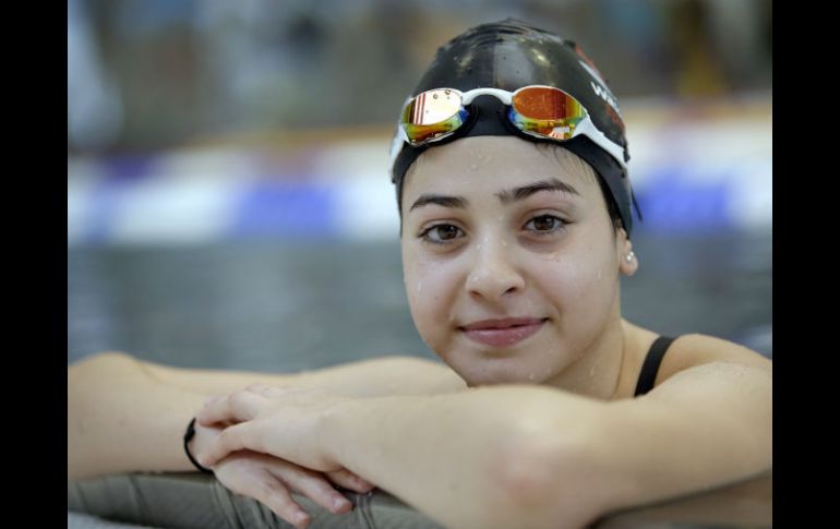 Yusra Mardini, nadadora siria de 17 años. AP / ARCHIVO