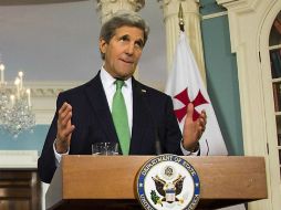 John Kerry expresó que han llegado a una fase importante del proceso. AFP / J. Watson