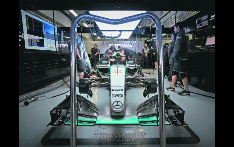 El rival a vencer. La escudería alemana de Mercedes será, de nuevo, el equipo a vencer en la F1. MEXSPORT /