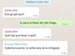 El ex presidente Felipe Calderón inicia un nuevo grupo de chat para invitar a sus amigos a la celebración de Diego. YOUTUBE / carloschaviratv