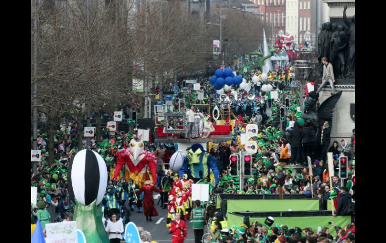 El desfile de Nueva York es la mayor celebración de expatriados irlandeses en el mundo. AP / N. Carsson