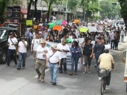 Fueron cerca de 500 personas las que participaron en la manifestación. EL INFORMADOR / R. Tamayo