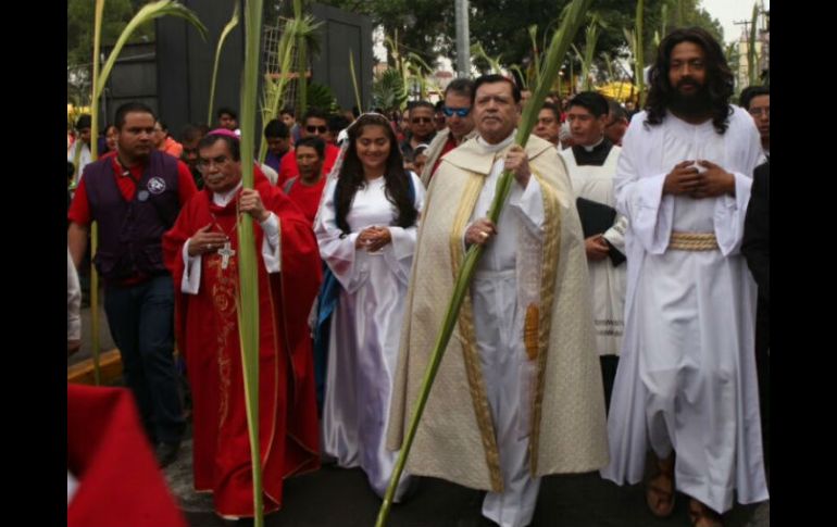 El arzobispo primado de México encabezó la eucaristía. SUN / A. Hernández