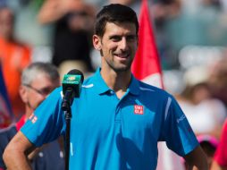 Novak dijo que las mujeres merecen admiración, para luego dar el otro comentario. AFP / R. Beck