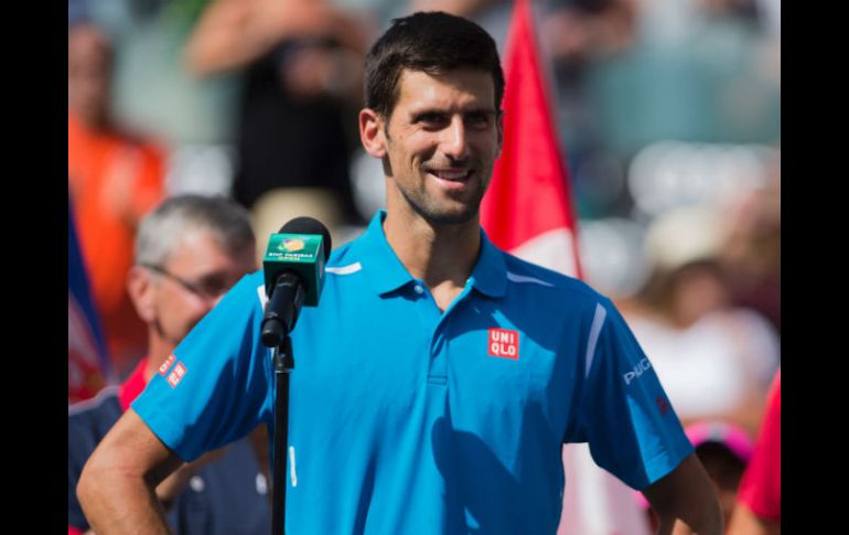 Novak dijo que las mujeres merecen admiración, para luego dar el otro comentario. AFP / R. Beck