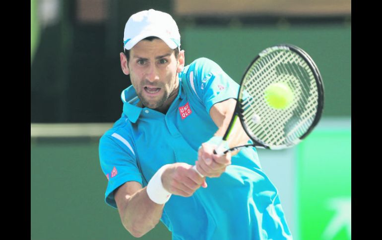 Novak Djokovic llega al Masters de Miami después de coronarse campeón en el torneo de Indian Wells. AFP / J. Finney