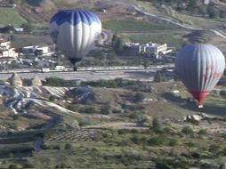 La víspera, un globo aerostático de la empresa Club de Aeronautas de México se desplomó con 13 pasajeros a bordo. EFE / ARCHIVO