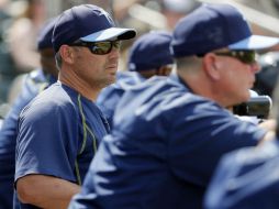 El manager Kevin Cash llegó a Florida para el partido contra Minnesota una hora antes del primer lanzamiento. AP / T. Gutierrez