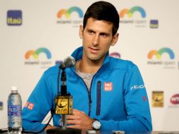 Djokovic hizo las declaraciones en rueda de prensa en el torneo abierto de Miami. AFP / M. Stockman